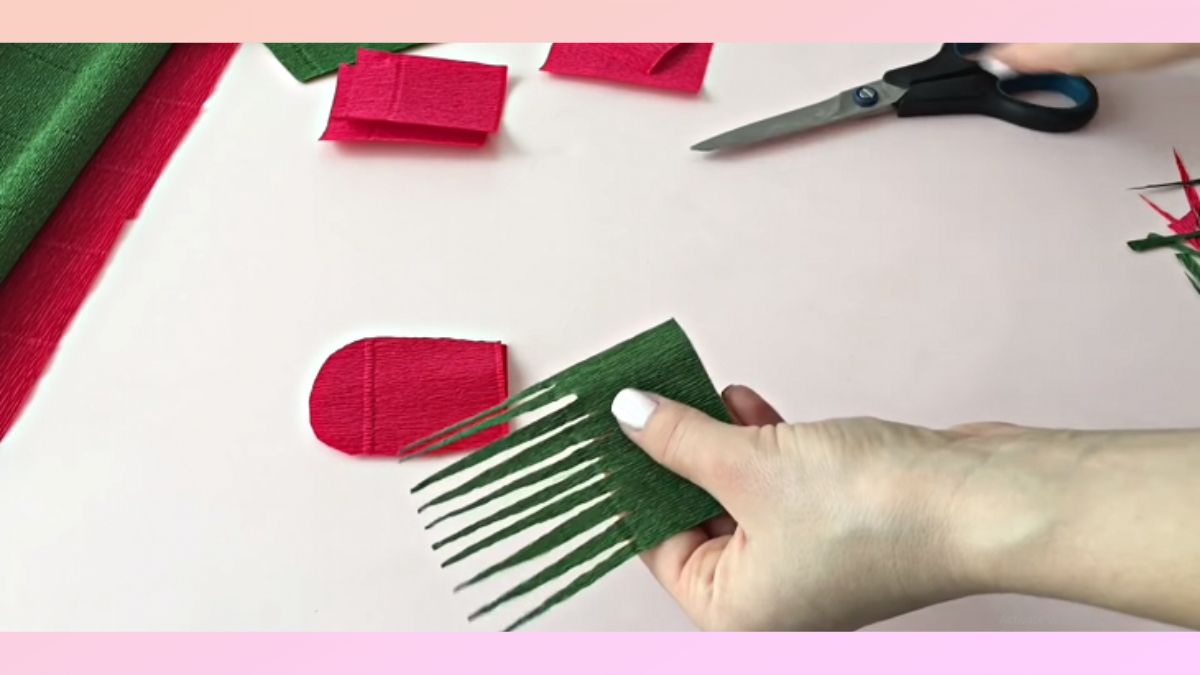 Cách làm hoa bằng giấy nhún
