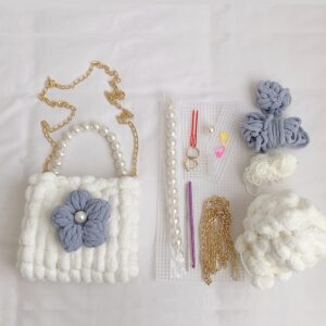 thành quả làm túi handmade bằng sợi len